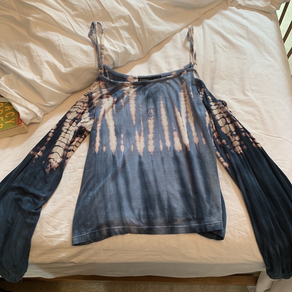 tie dye off the shoulder top